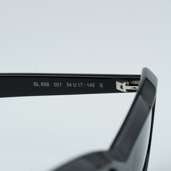 SALE! NEW Saint Laurent SL658 001 Black Rectangle Unisex Sunglasses main image 11